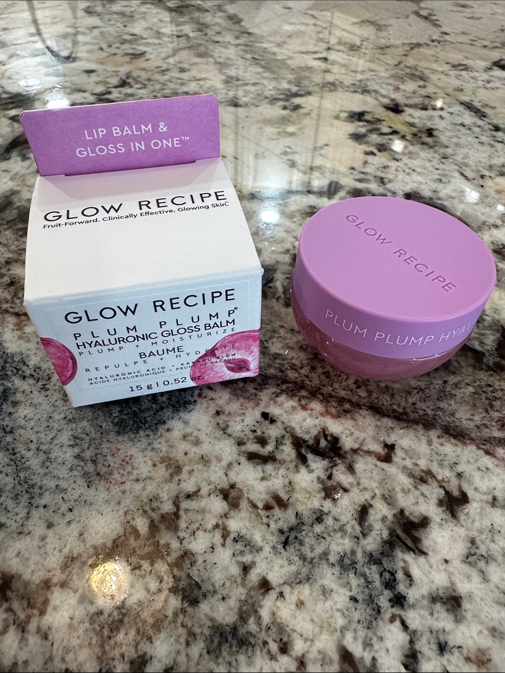 Glow Recipe Plum Plump Hyaluronic Lip Balm & Gloss - Lavender